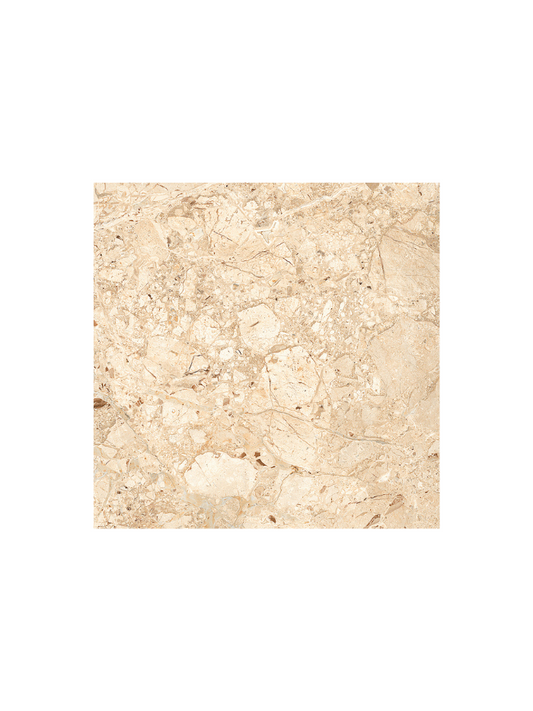 Beige marble tile pattern on a white background
