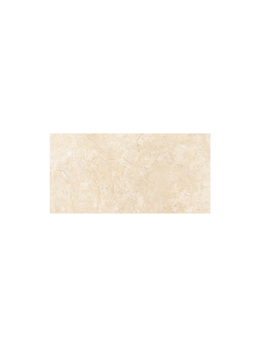 Beige rectangular tile on a white background