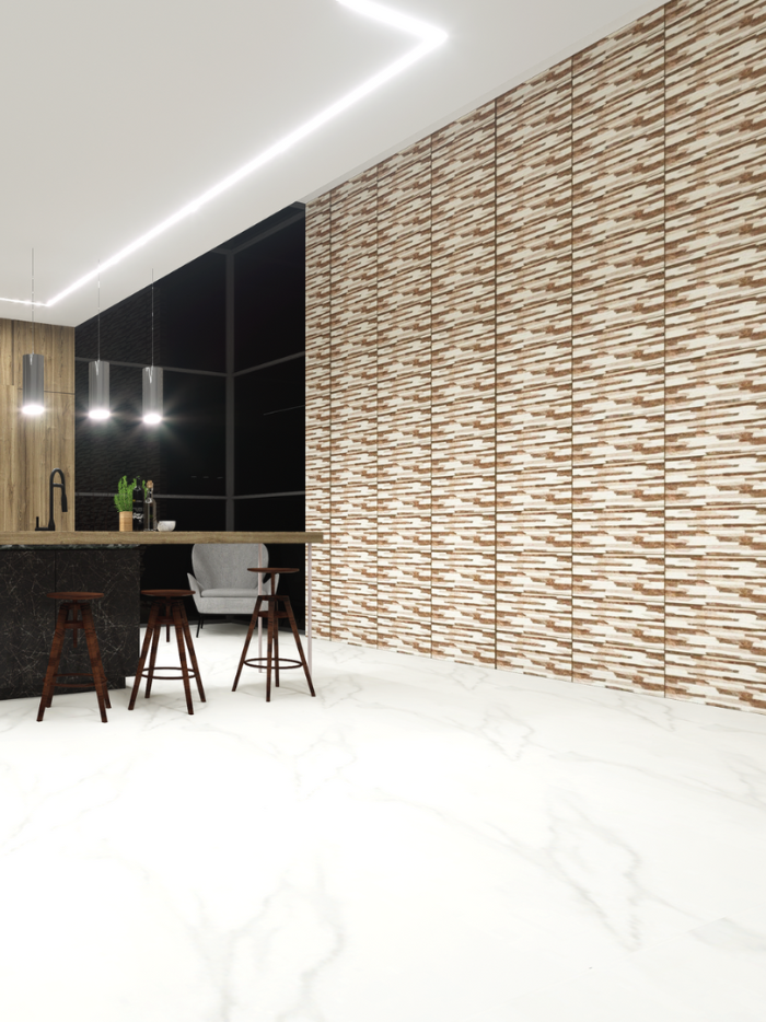 Grease BR MN Ceramic 30cm x 45cm Brown Wall Tile