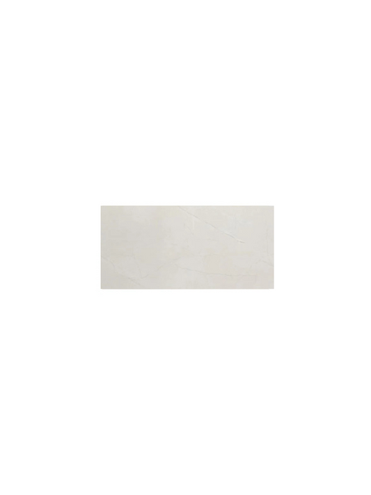 Rectangular white tile on a white background