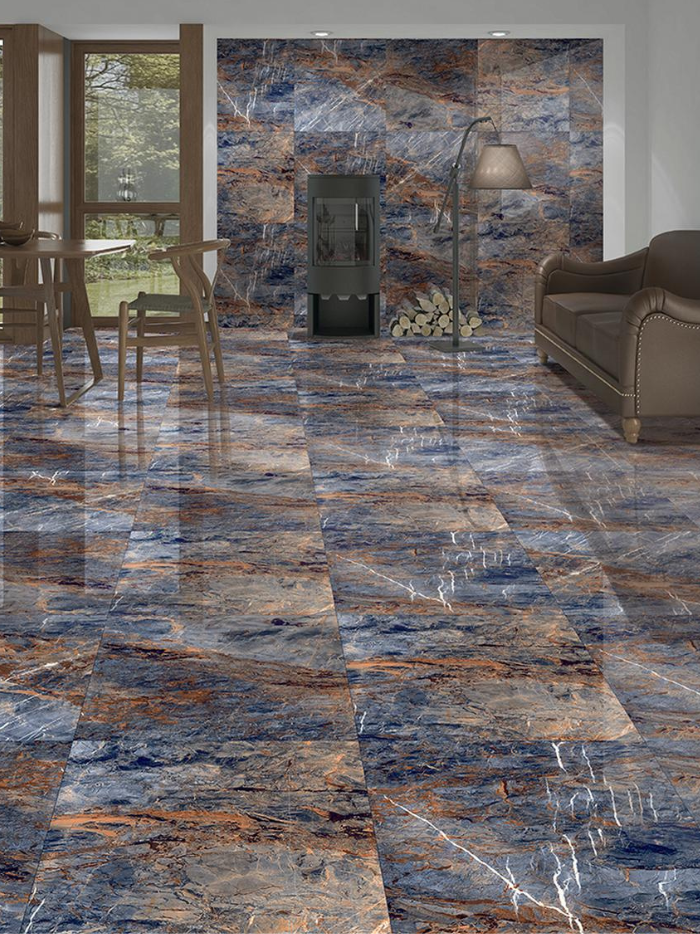 Pontius Azul High Gloss Wall Tile (600x600mm)