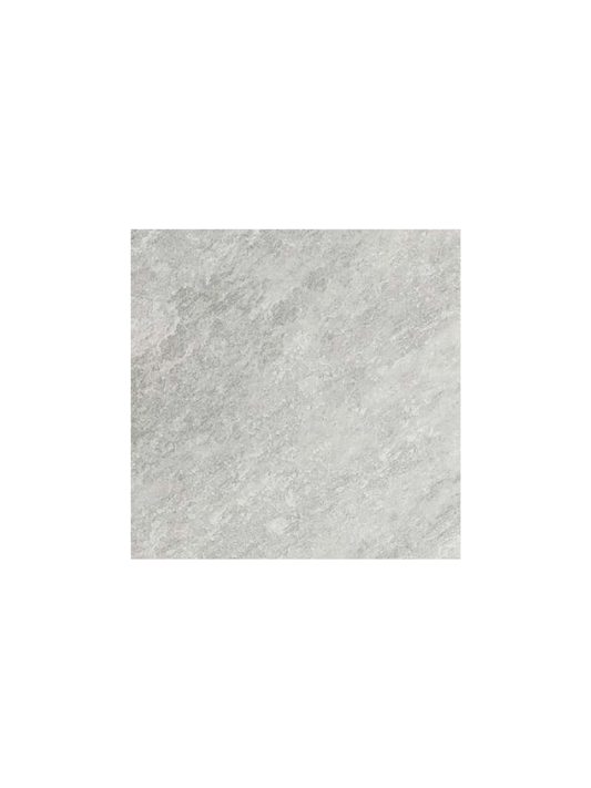 Gray textured square tile on a white background