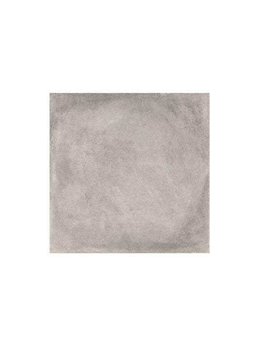 Gray ceramic tile on a white background