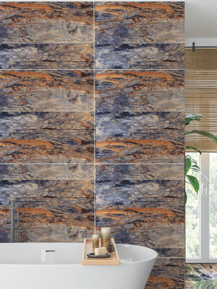 Pontius Azul High Gloss Effect 600x600mm Wall and Floor Tile