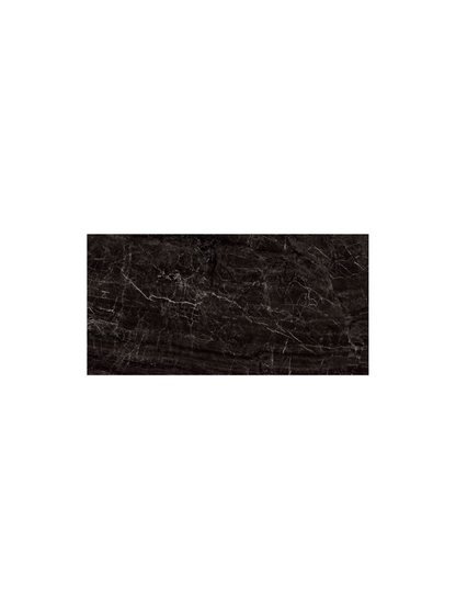 Black marble tile on a white background