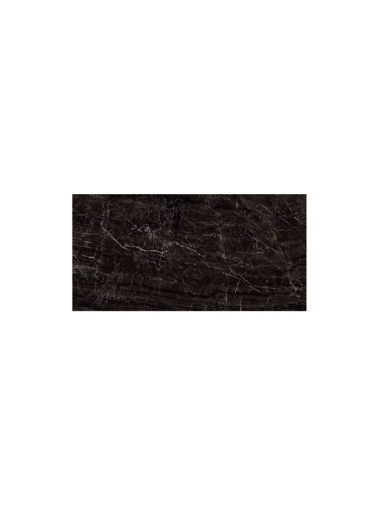 Black marble tile on a white background