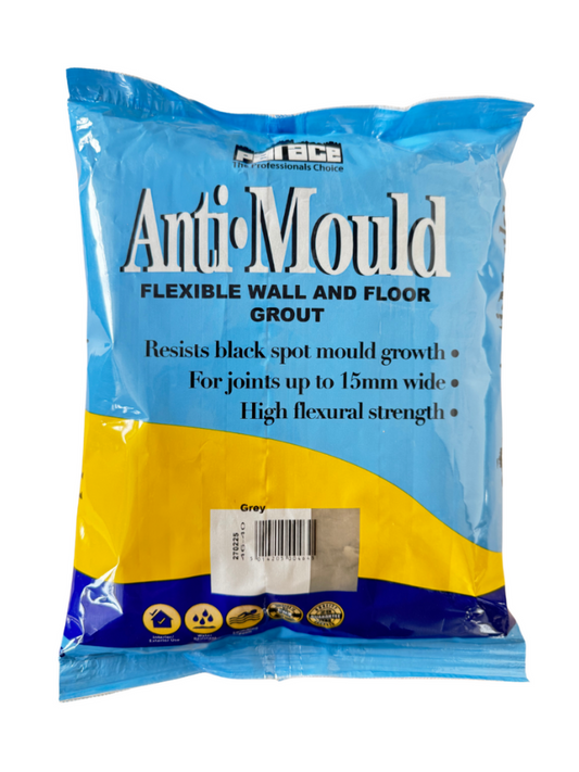 Anti Mould Flexible Wall & Floor Grey Grout - 3kg