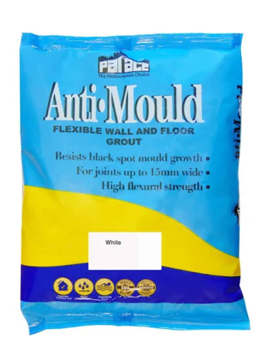 Anti Mould Flexible Wall & Floor White Grout - 3kg