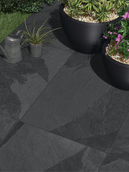 Brazilian Black Outdoor Porcelain Tile 600x900x20mm