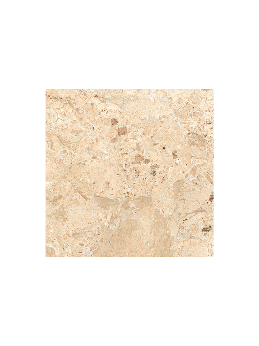 Brescia Viva Beige Glossy 60cm x 60cm Wall and Floor Tile
