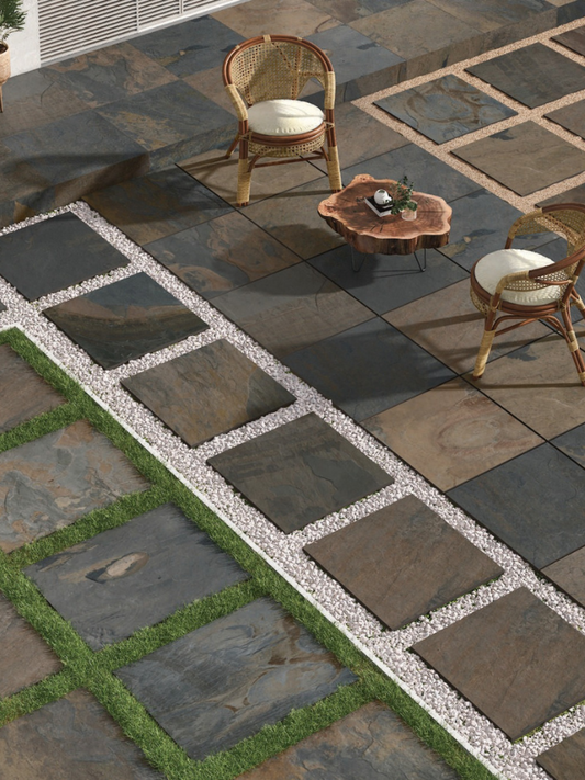 California Gold Outdoor Porcelain Tile 600x900x20mm