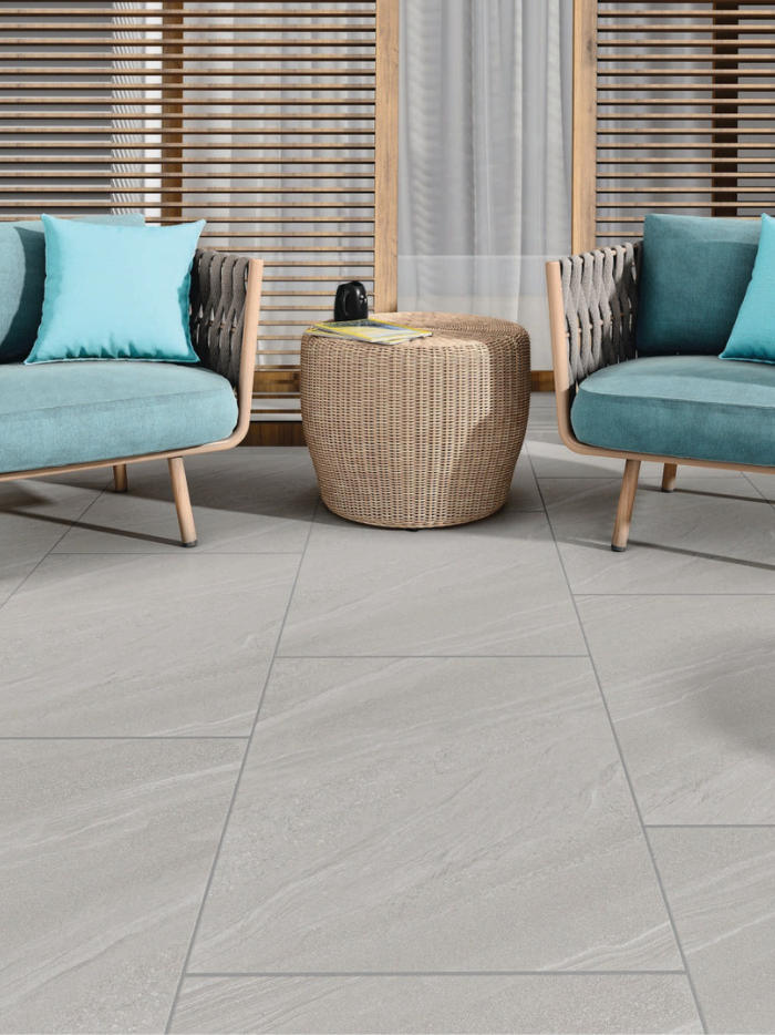 Jupiter Gris Porcelain Outdoor Tile 600x900x20mm