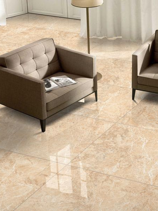 Marfil Crema High Gloss 60cm x 120cm Wall and Floor Tile