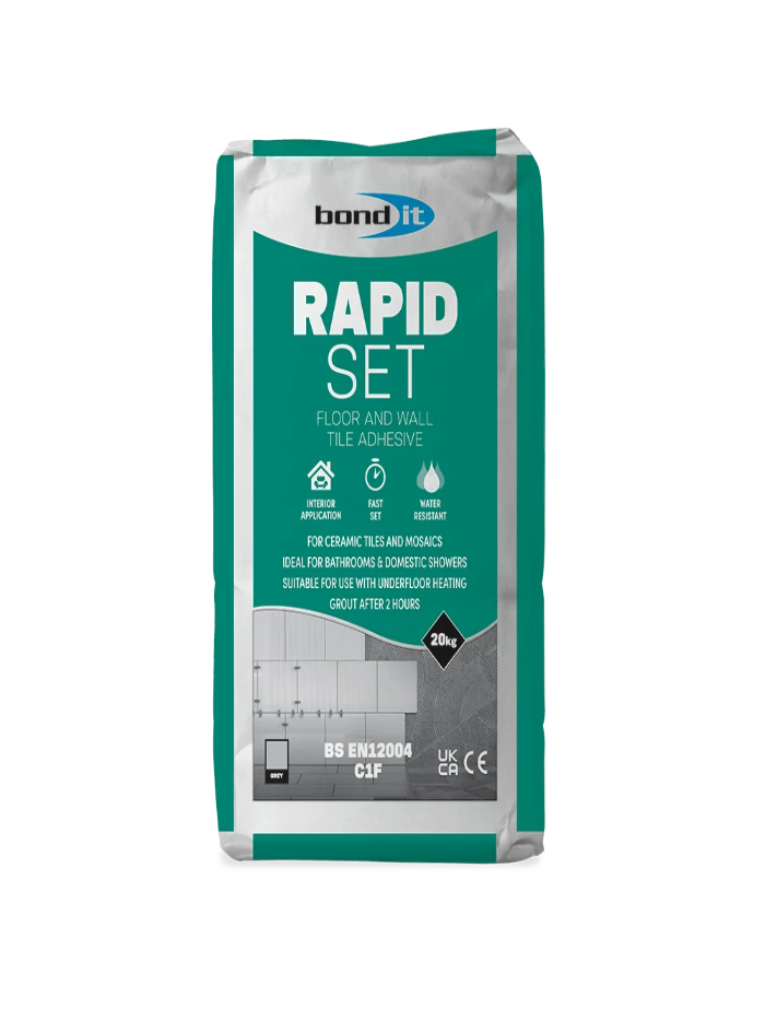 49 bag pallet of Rapid Set Grey Tile Adhesive 20kg bags