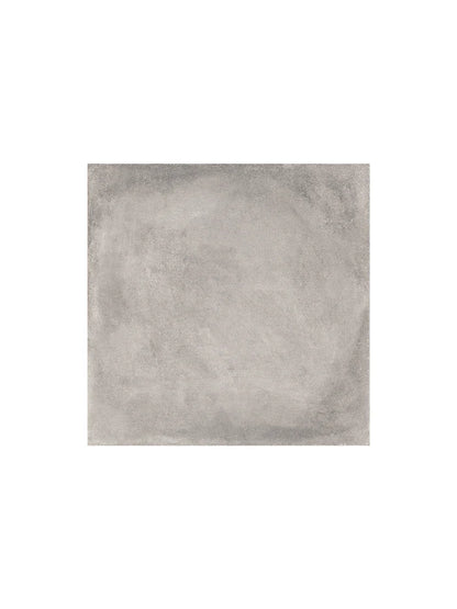 Gray ceramic tile on a white background