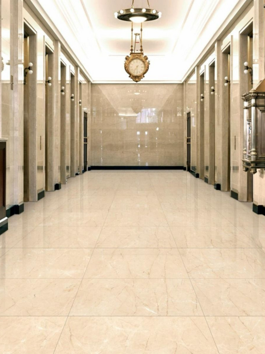 Crystal Beige Glossy 60cm x 60cm Wall and Floor Tile