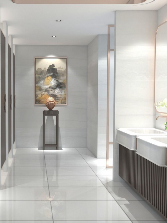 Demire Bianco Glossy 30cm x 60cm Wall and Floor Tile