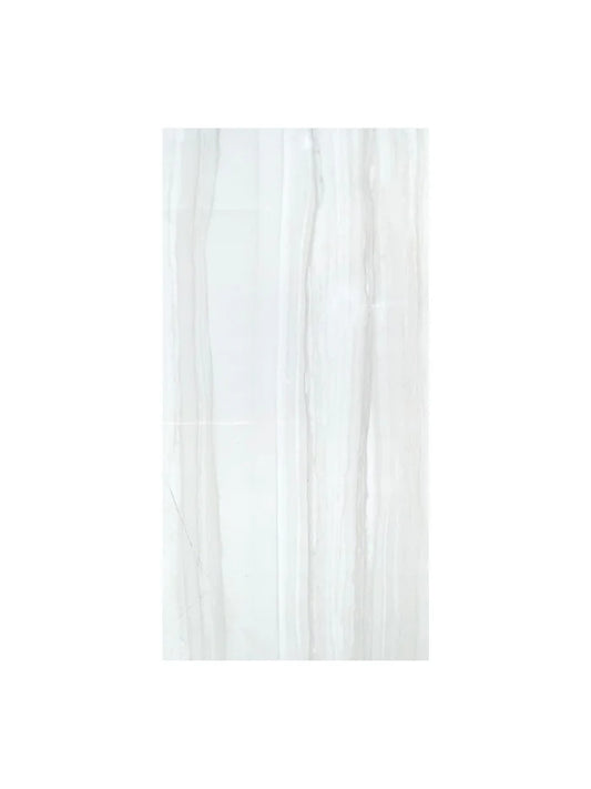 Demire White GVT Glossy 30cm x 60cm Wall and Floor Tile