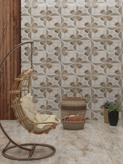 Flower Emser Glossy 30cm x 60cm Wall Tile