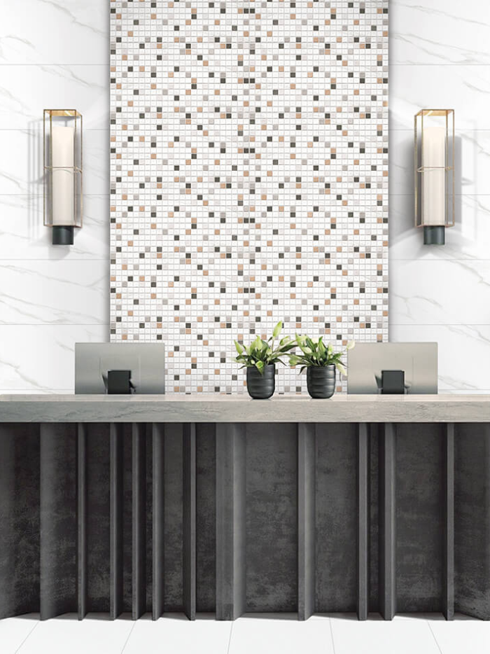 Modern Statuario White Wall Tile 300x600mm