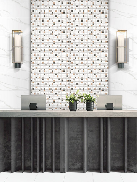 Modern Statuario White Wall Tile 300x600mm