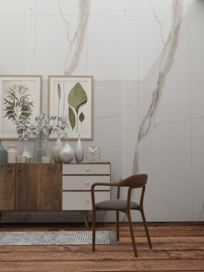 Power White Glossy Ceramic Wall Tile 300x600mm