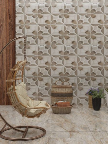 Flower Emser Glossy Wall Tile - 300mm x 600mm